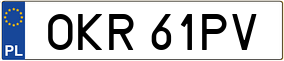 Trailer License Plate